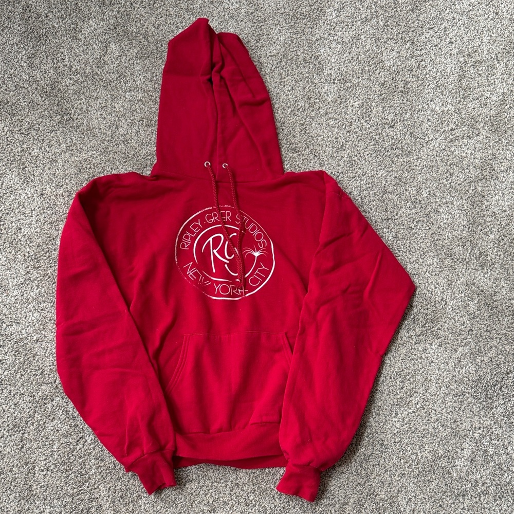 Ripley Grier Studios NYC Red Hoodie Sweater